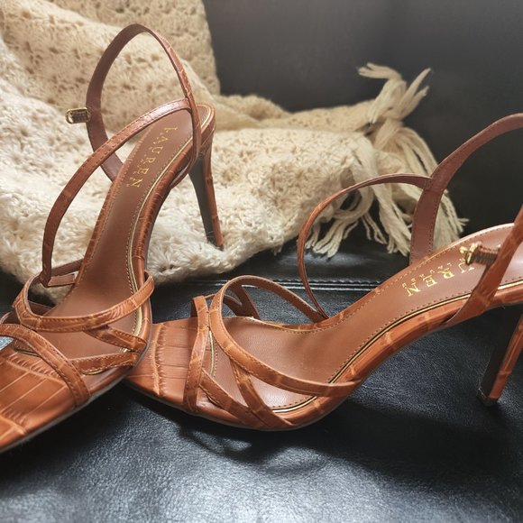 UPDATED - Ralph Lauren Strappy Heels-Sammy-6.5 - Picture 10 of 10
